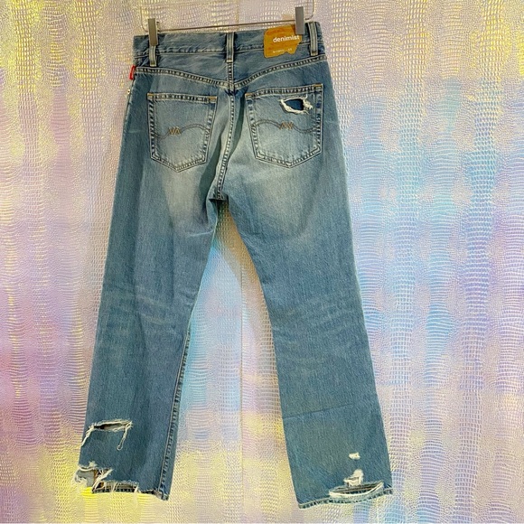 💕 DENIMIST Joni mid rise jeans size 27 distressed, ripped, high rise crop - Picture 9 of 16